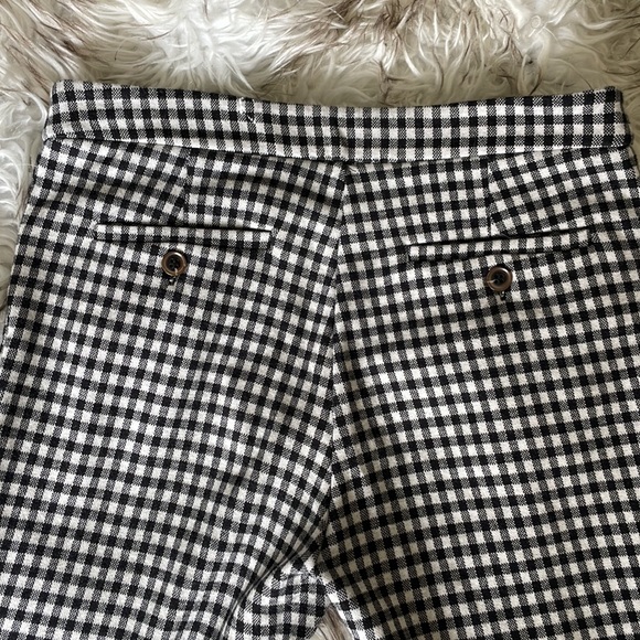 Anthropologie size 0 stretch gingham pants - Picture 3 of 4